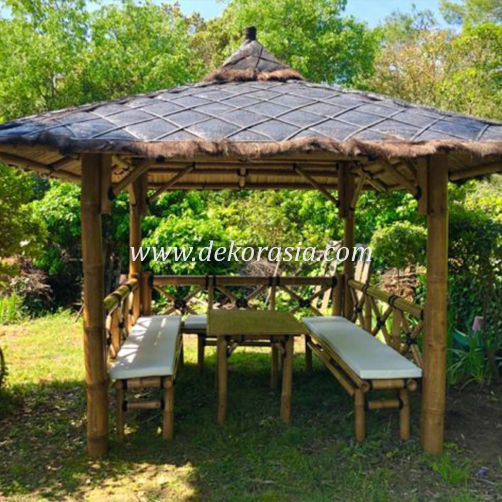 Bamboo Gazebo for Home Garden, Bamboo Gazebo Outdoor