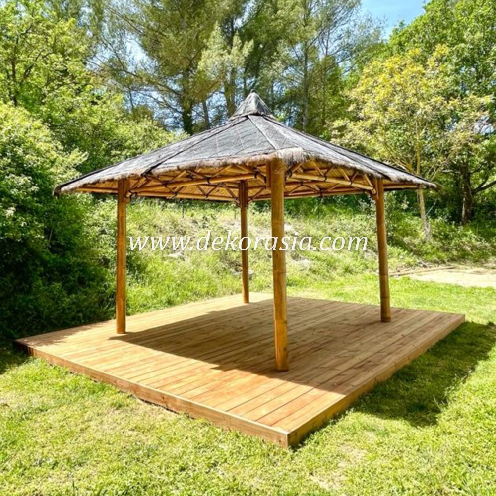 Bamboo Gazebo for Home Garden, Bamboo Gazebo Outdoor